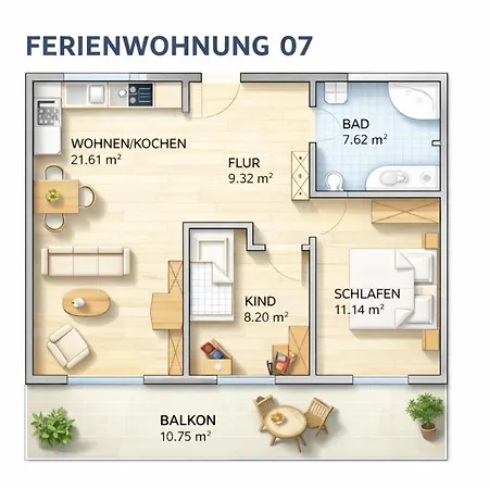 Apartament Ferienresidenz Zur Ostsee Zempin
